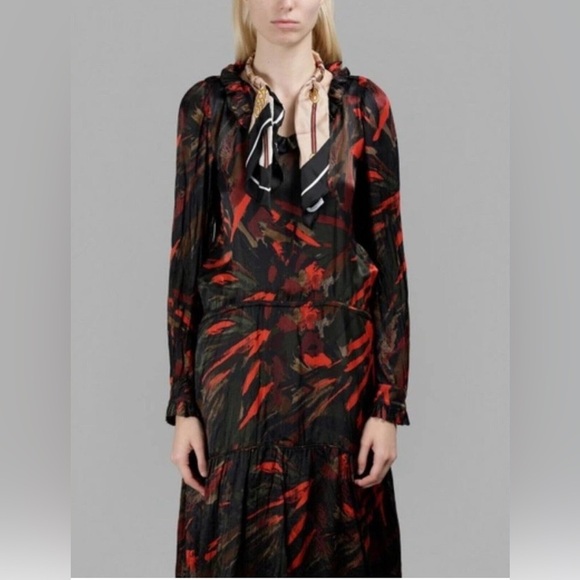 BALENCIAGA | Midi Dress Dark
NWT Green Multicolor Size 38 US 6 - Picture 1 of 10
